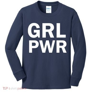 Girl Power Logo Kids Long Sleeve Shirt