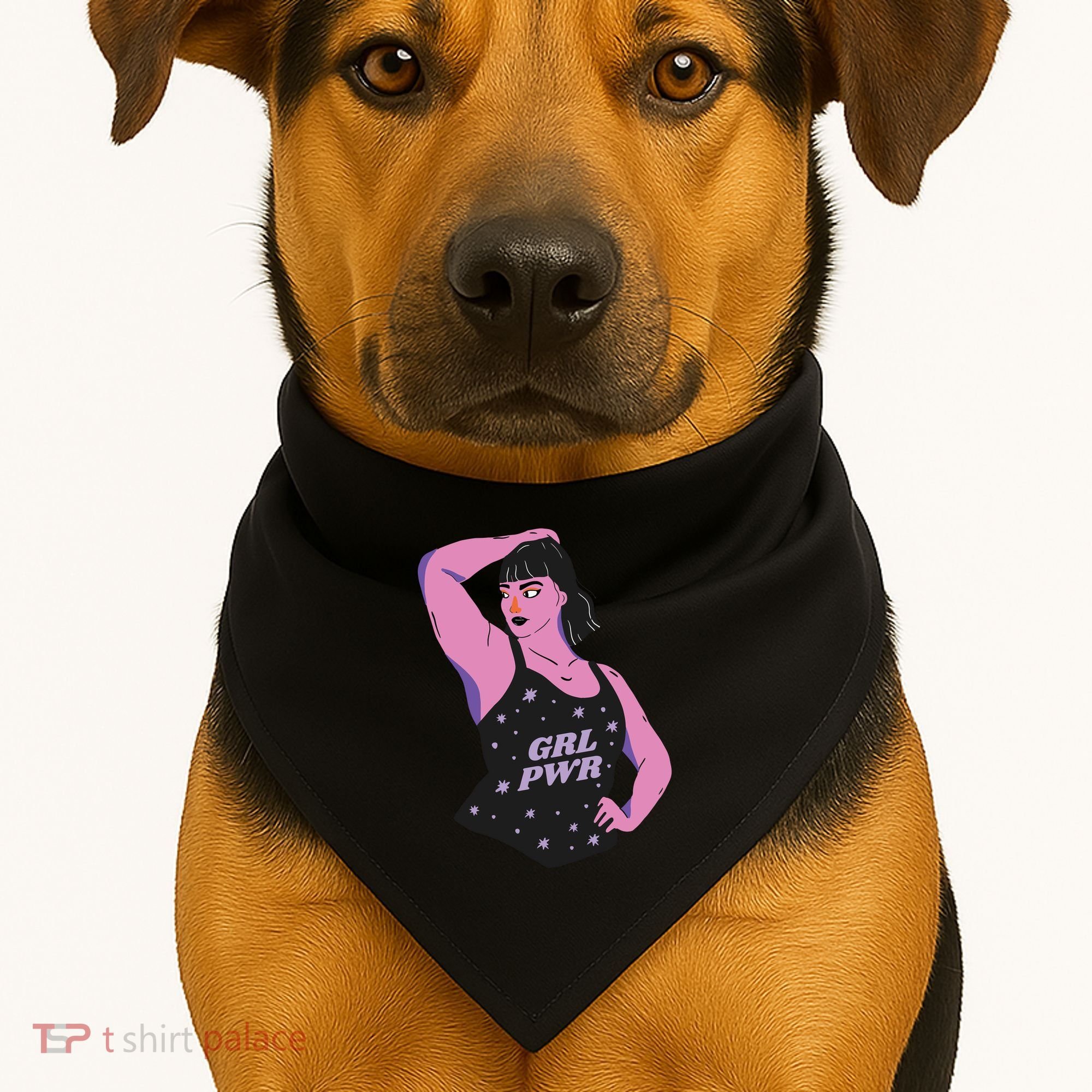 Girl Power Model USA-Made Doggie Bandana