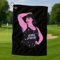 Girl Power Model Golf Towel thumb 1