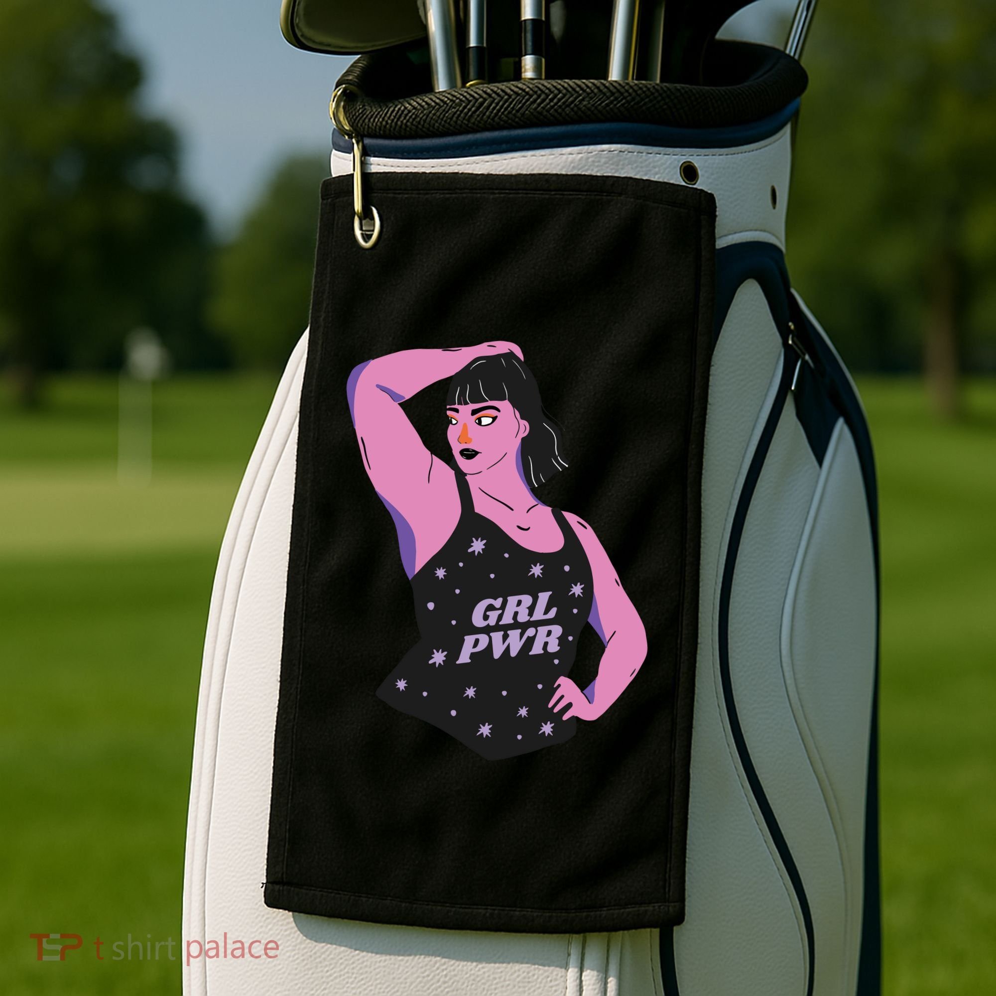 Girl Power Model Golf Towel