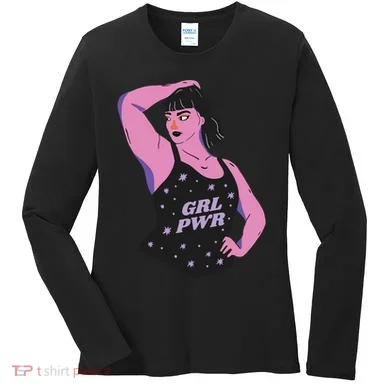 Girl Power Model Women's Long Sleeve Shirt