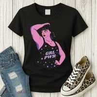 Girl Power Model Women's T-Shirt thumb 3