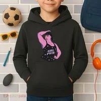 Girl Power Model Kids Hoodie thumb 2