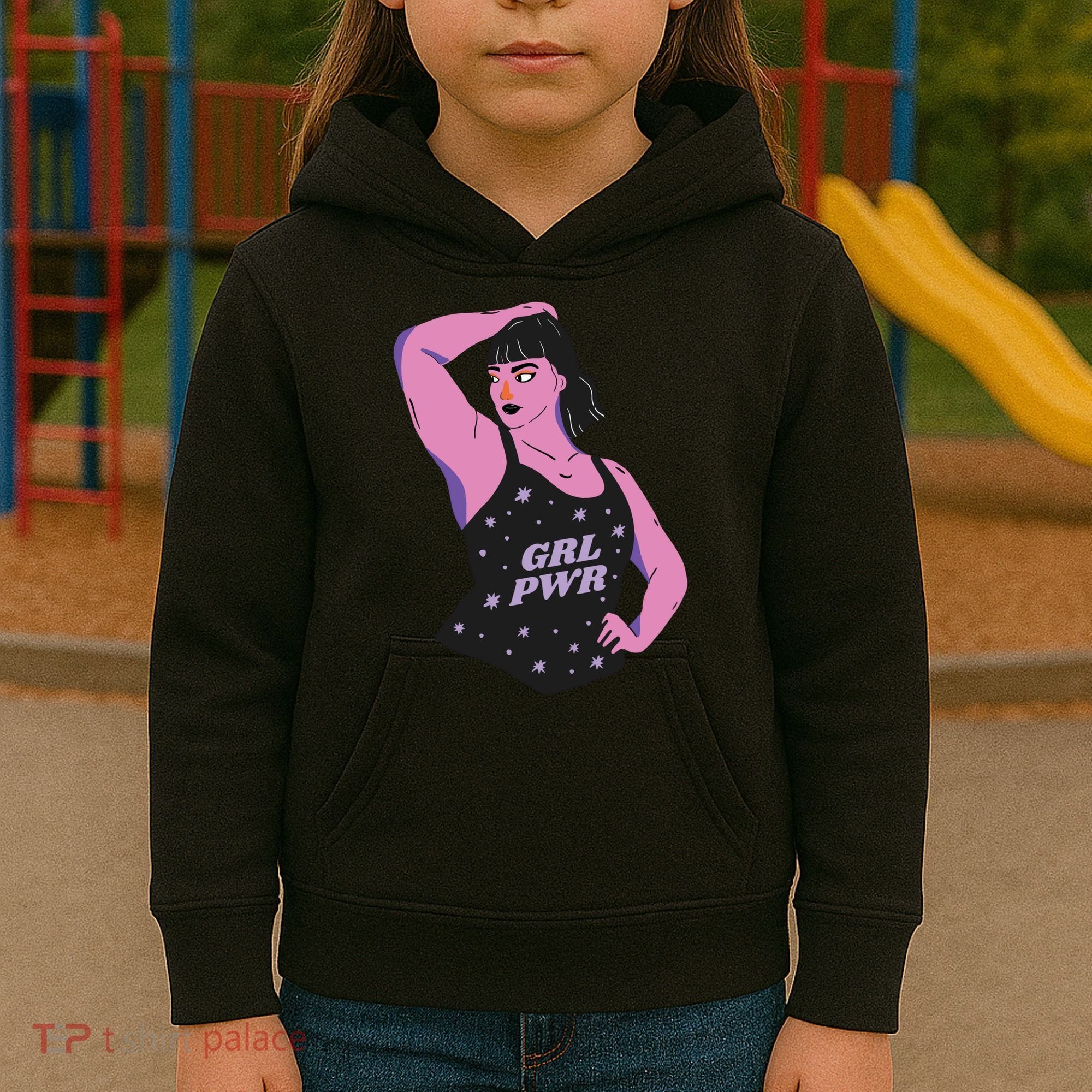 Girl Power Model Kids Hoodie