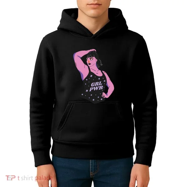 Girl Power Model Kids Hoodie