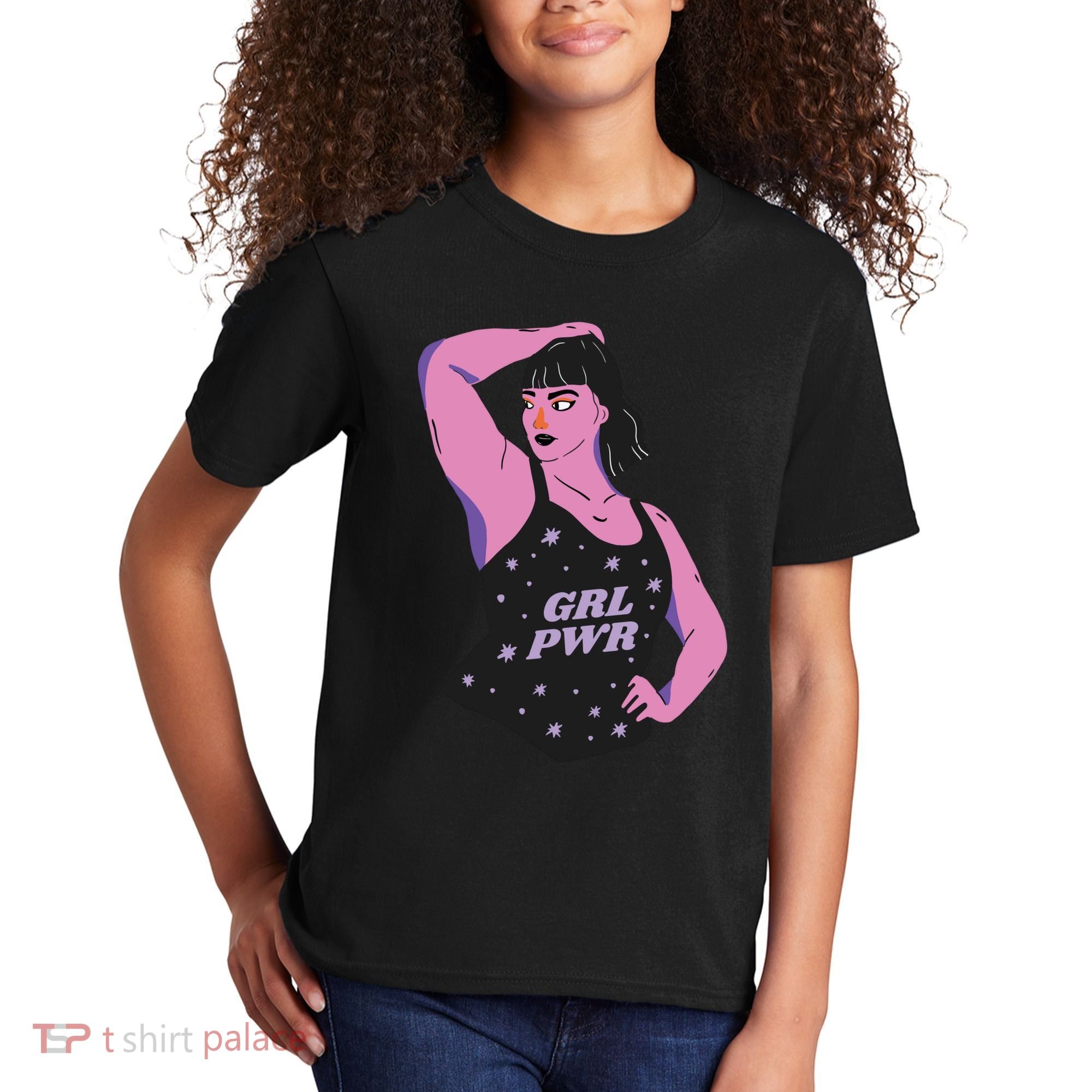 Girl Power Model Kids T-Shirt