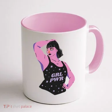 Girl Power Model Coffee Mug back