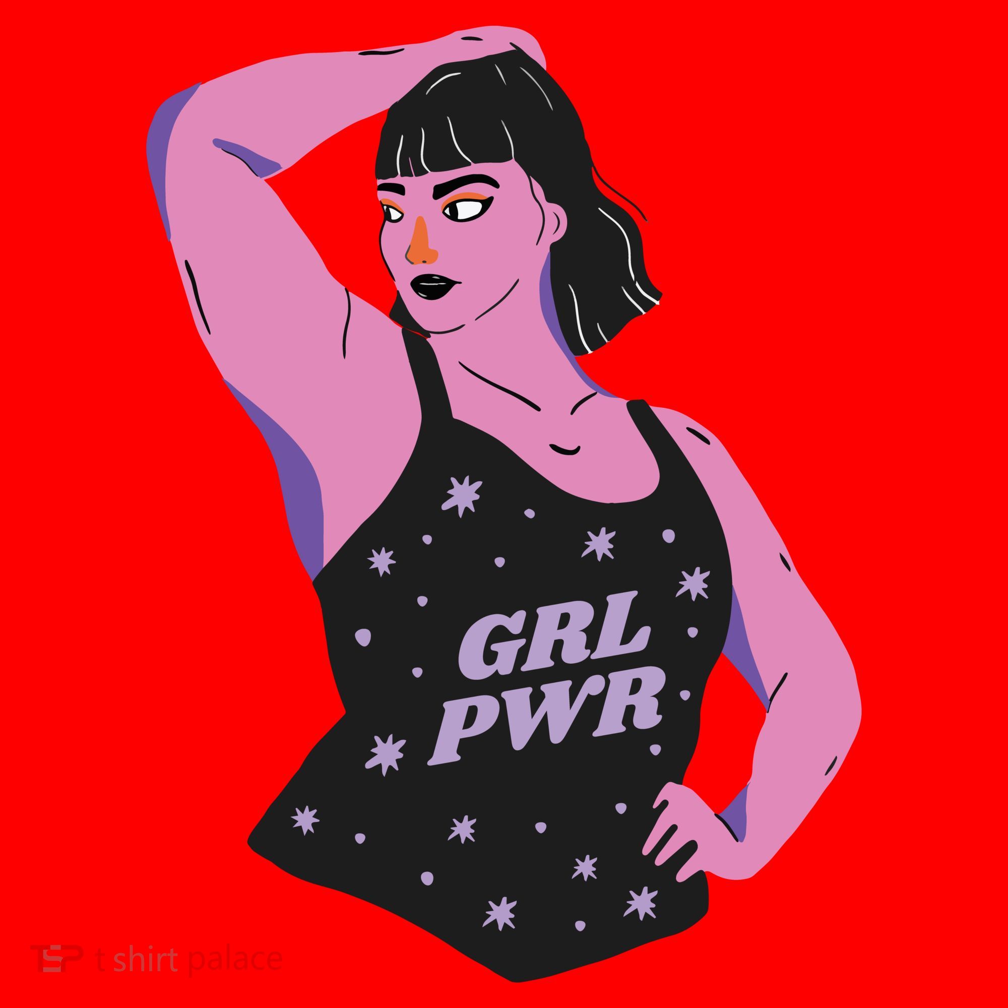 Girl Power Model Santa Hat