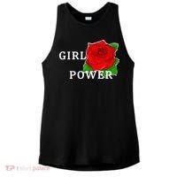 Girl Power Rose Ladies PosiCharge Tri-Blend Wicking Tank thumb 0