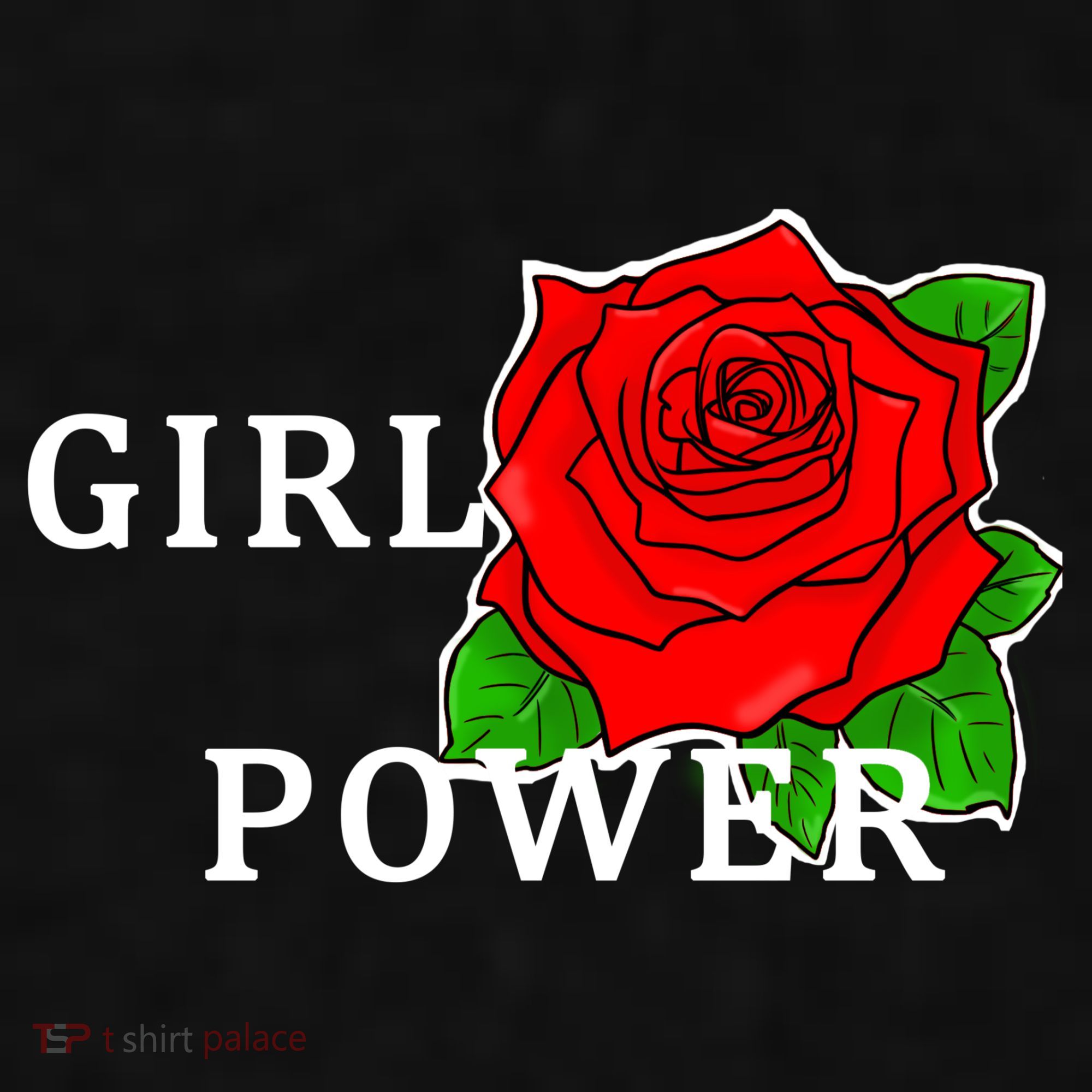 Girl Power Rose Ladies PosiCharge Tri-Blend Wicking Tank