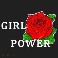 Girl Power Rose Comfort Colors Heavyweight Long Sleeve T-Shirt thumb 2