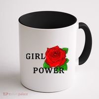 Girl Power Rose Coffee Mug thumb 1