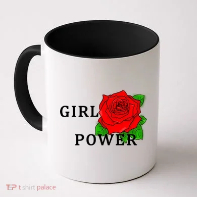 Girl Power Rose Coffee Mug