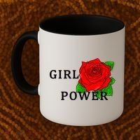 Girl Power Rose Coffee Mug thumb 2