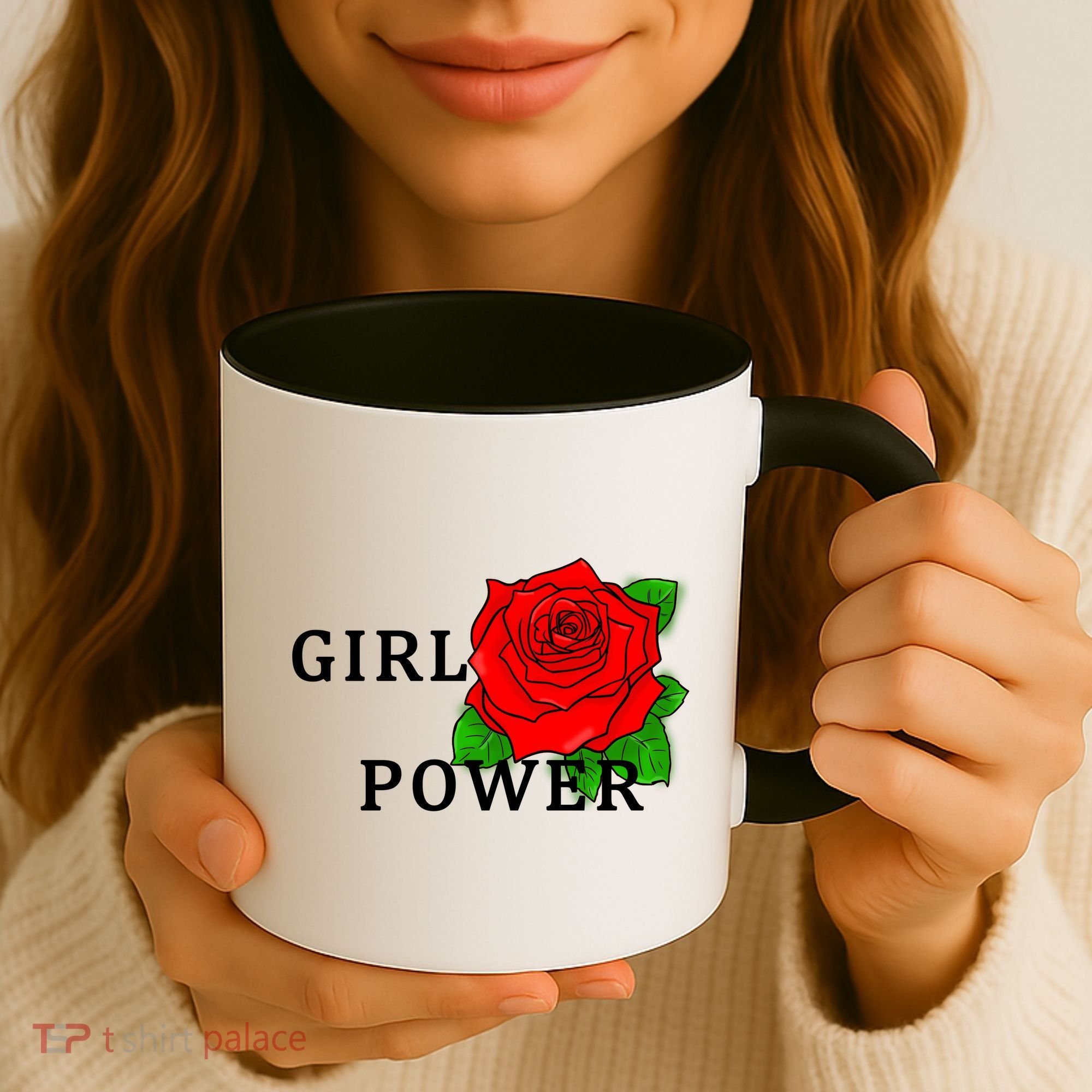 Girl Power Rose Coffee Mug