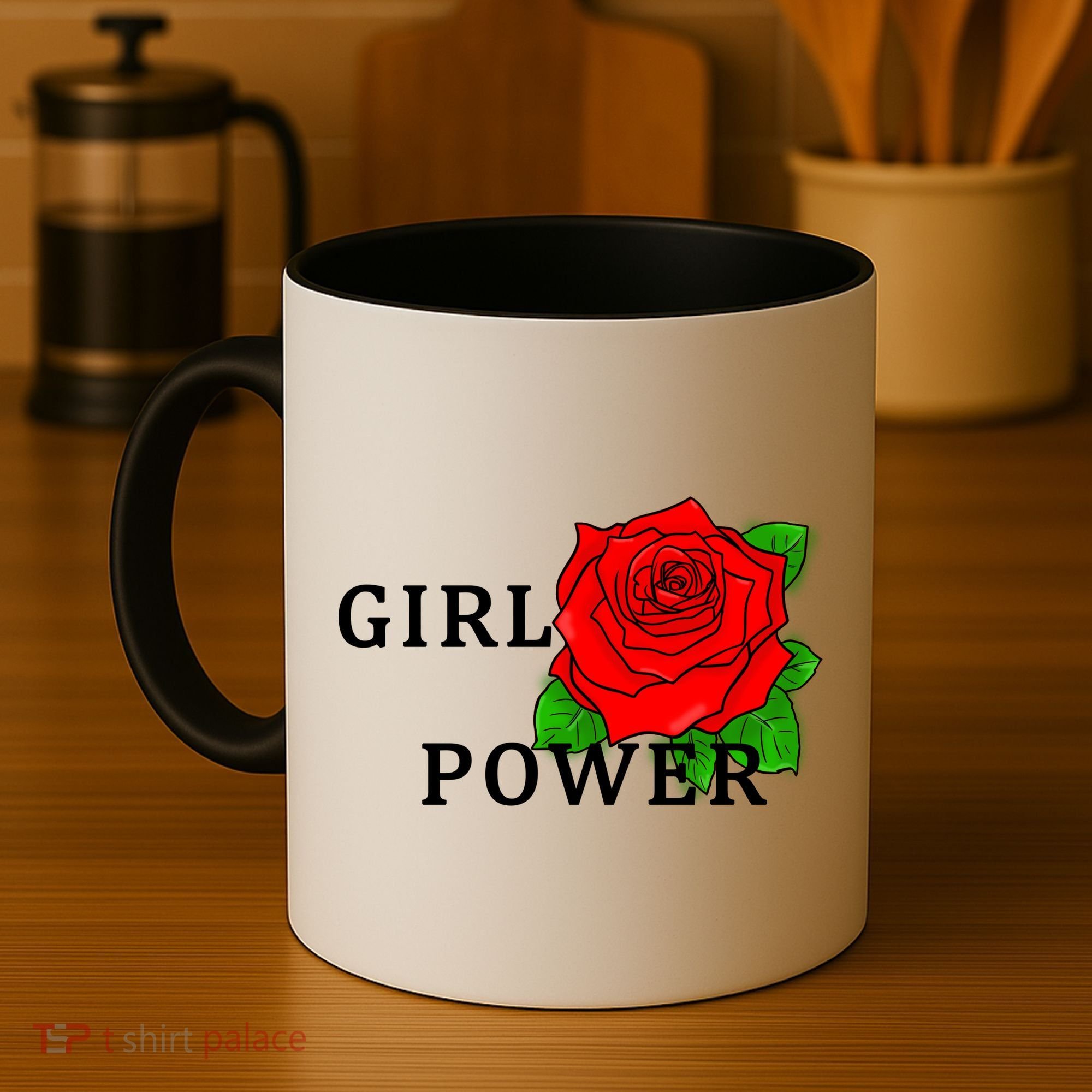 Girl Power Rose Coffee Mug