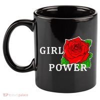 Girl Power Rose 11oz C Handle Ceramic Mug thumb 2