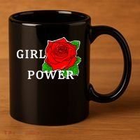 Girl Power Rose 11oz C Handle Ceramic Mug thumb 3