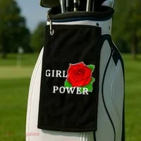 Girl Power Rose Golf Towel thumb 2