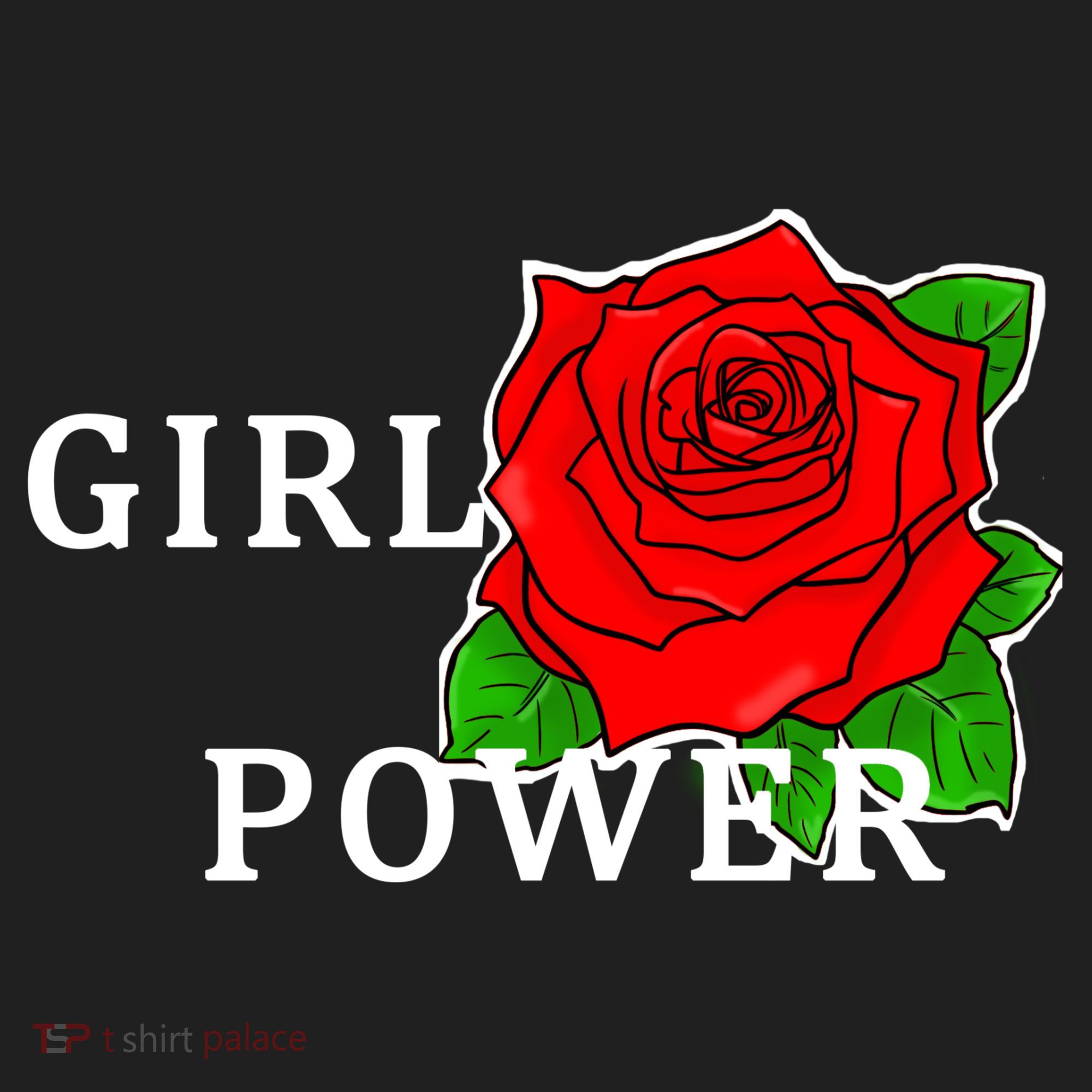 Girl Power Rose Golf Towel
