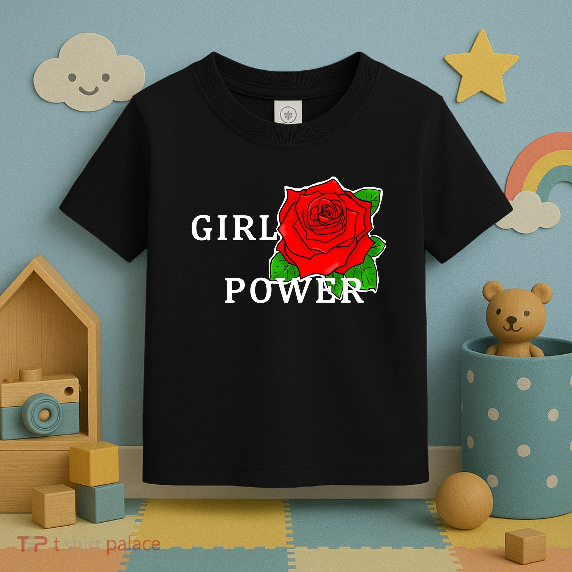 Girl Power Rose Toddler T-Shirt