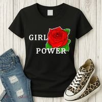 Girl Power Rose Women's T-Shirt thumb 3