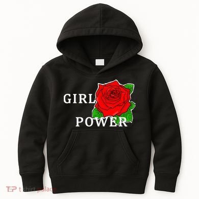 Girl Power Rose Kids Hoodie