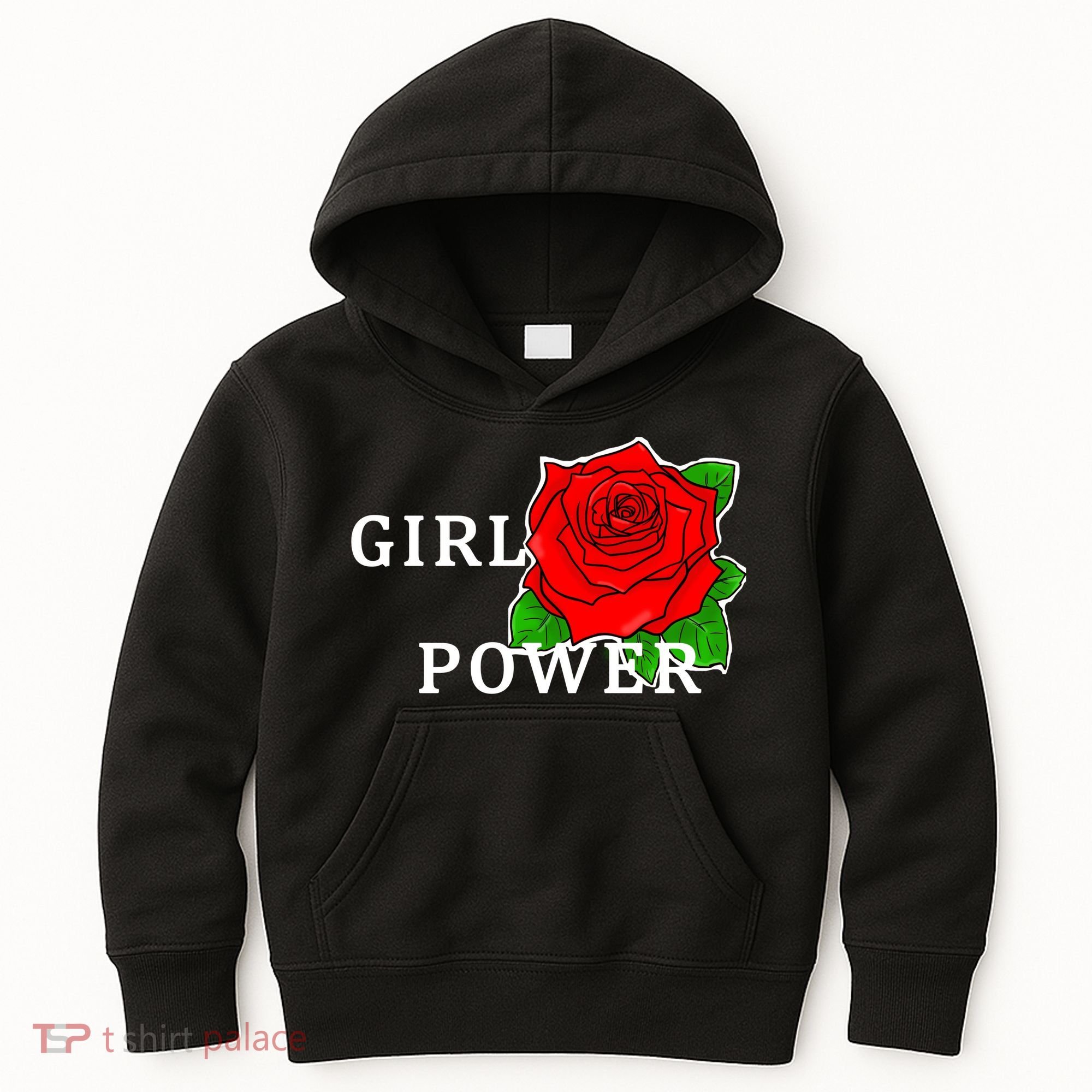 Girl Power Rose Kids Hoodie