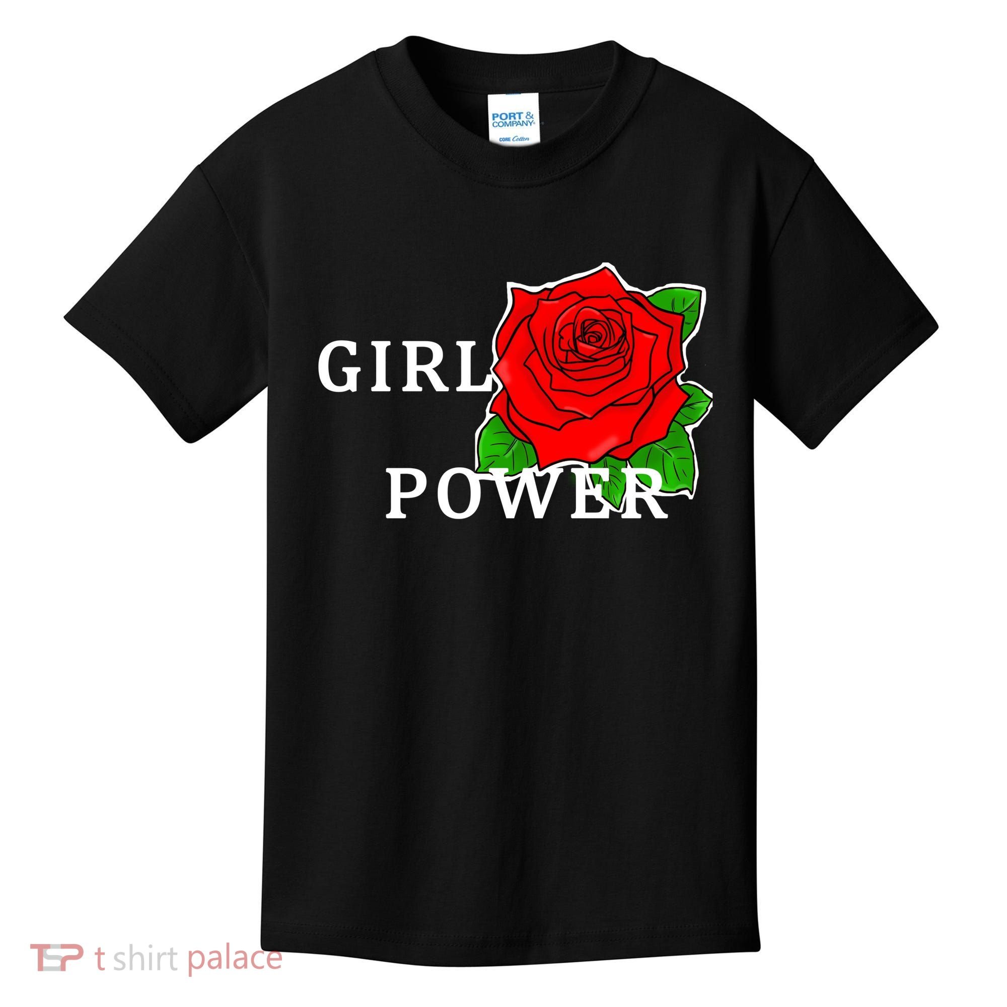 Girl Power Rose Kids T-Shirt