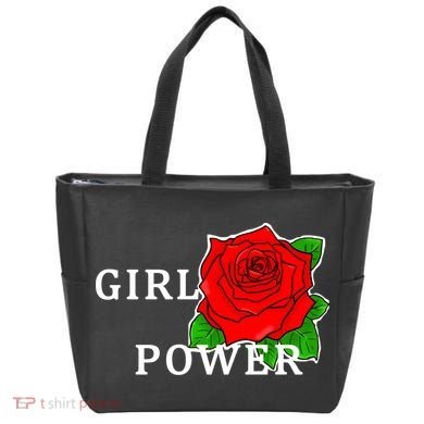Girl Power Rose Tote Bag