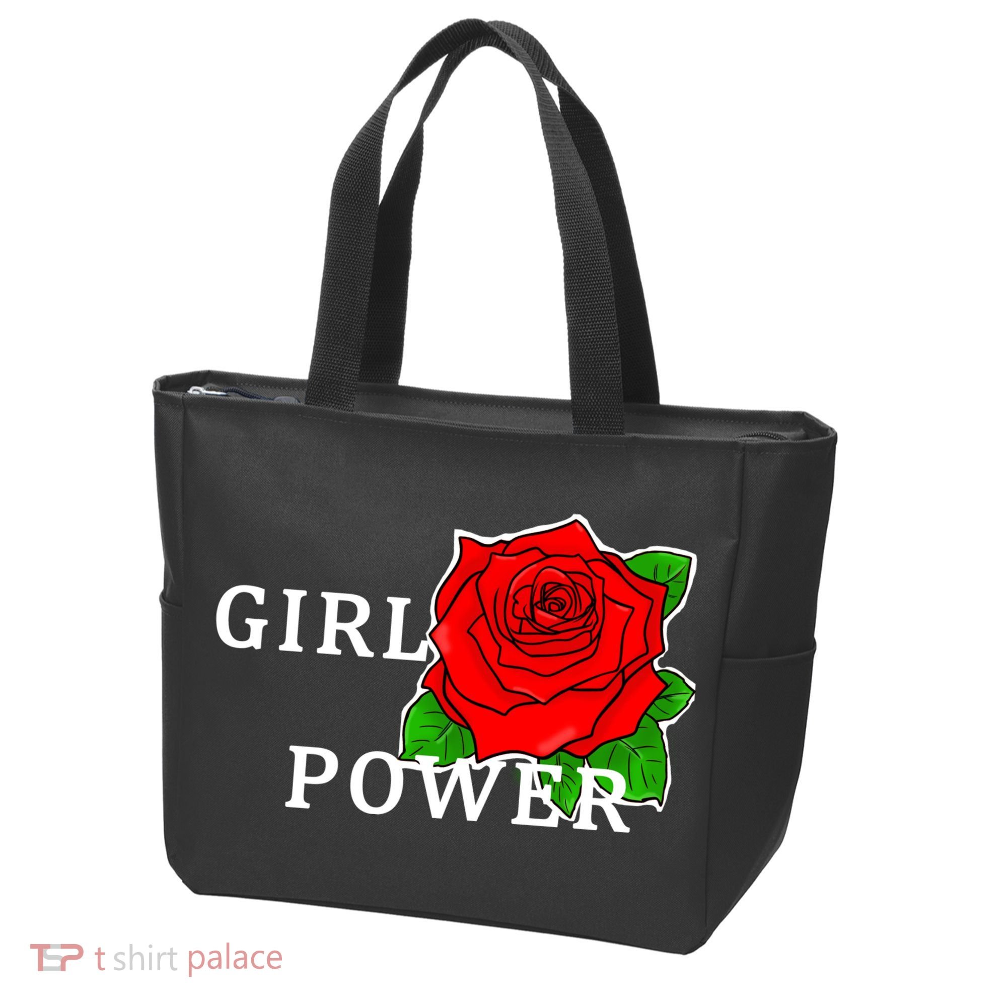 Girl Power Rose Tote Bag