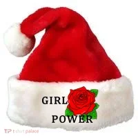 Girl Power Rose Santa Hat thumb 0