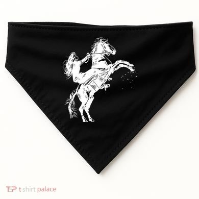 Girl Riding Horse Equitation USA-Made Doggie Bandana