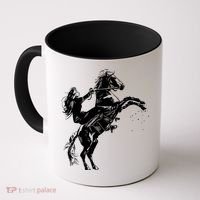 Girl Riding Horse Equitation Coffee Mug thumb 0
