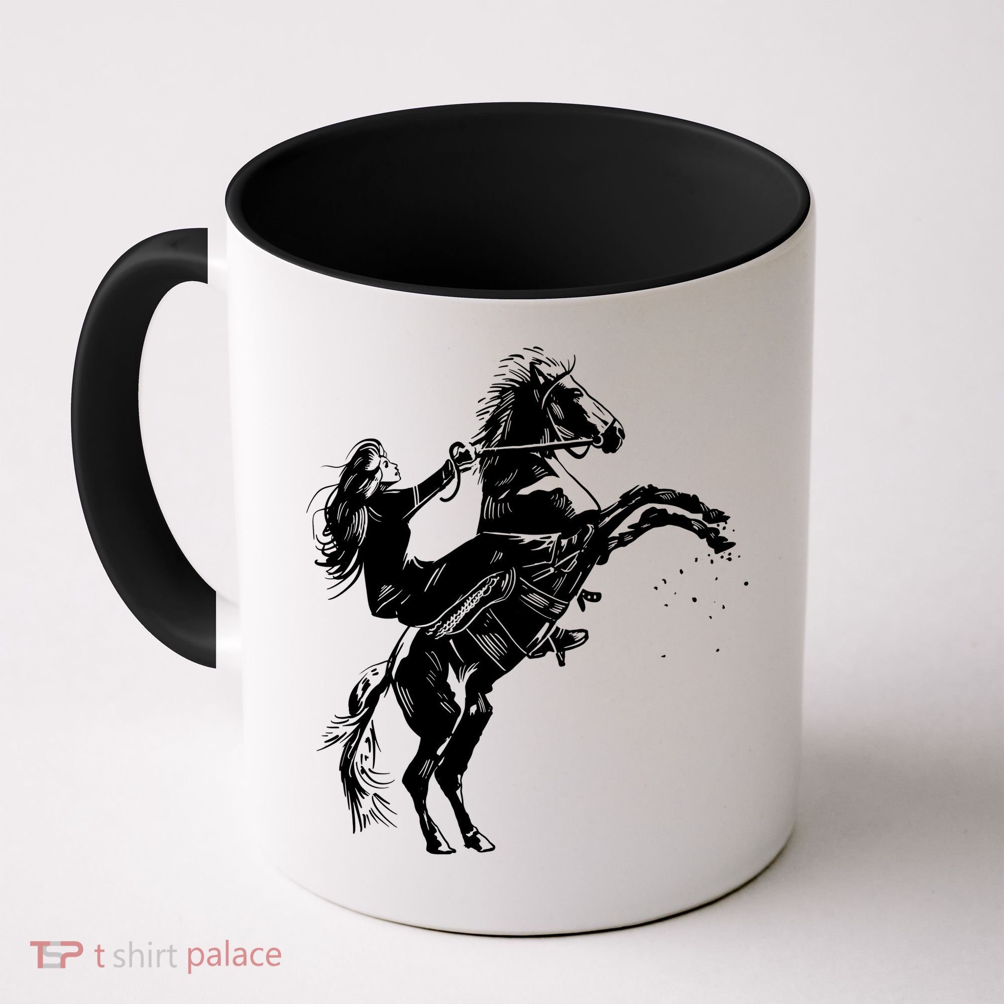 Girl Riding Horse Equitation Coffee Mug