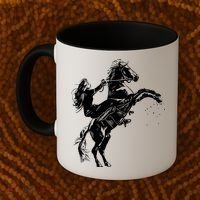 Girl Riding Horse Equitation Coffee Mug thumb 2