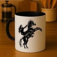 Girl Riding Horse Equitation Coffee Mug thumb 4