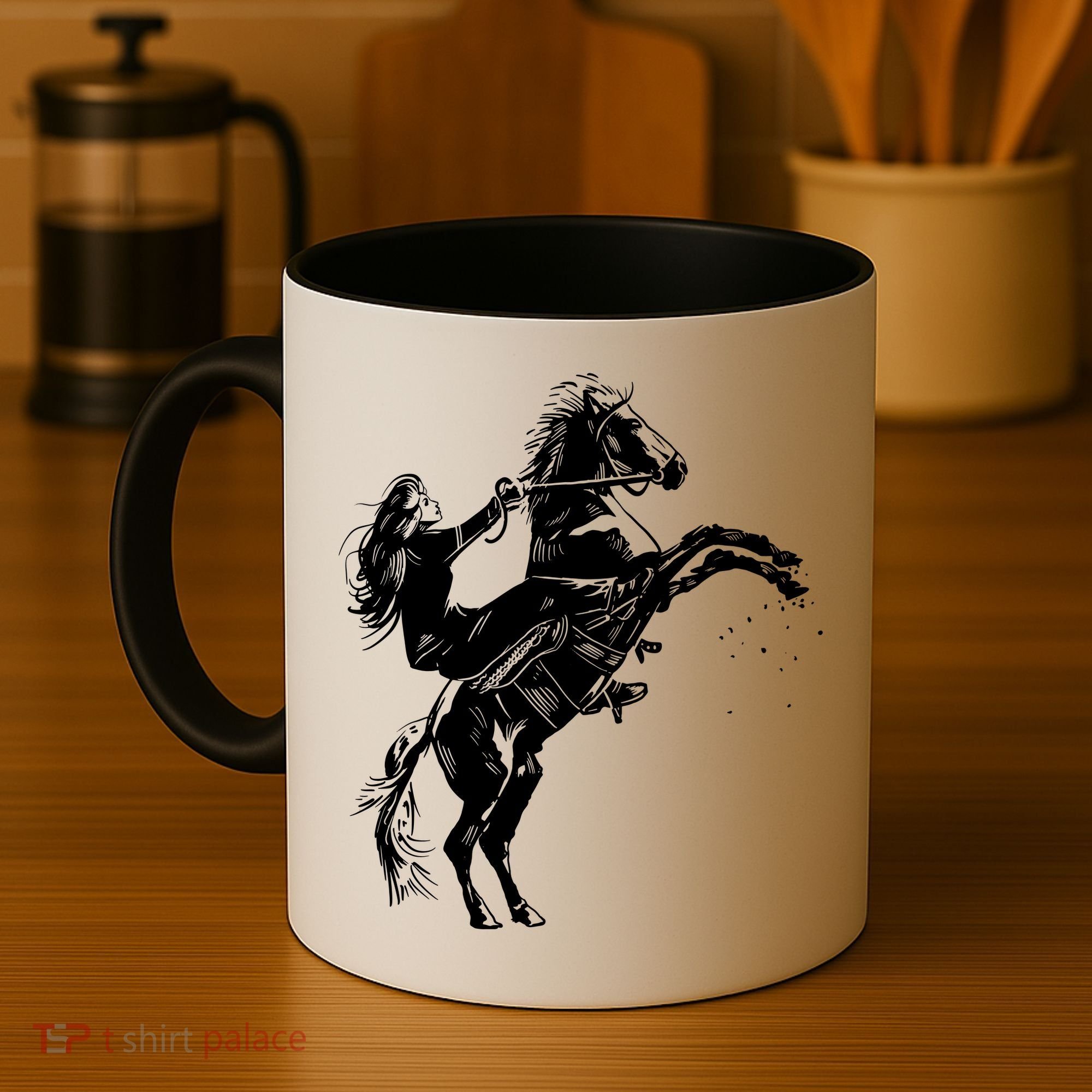 Girl Riding Horse Equitation Coffee Mug