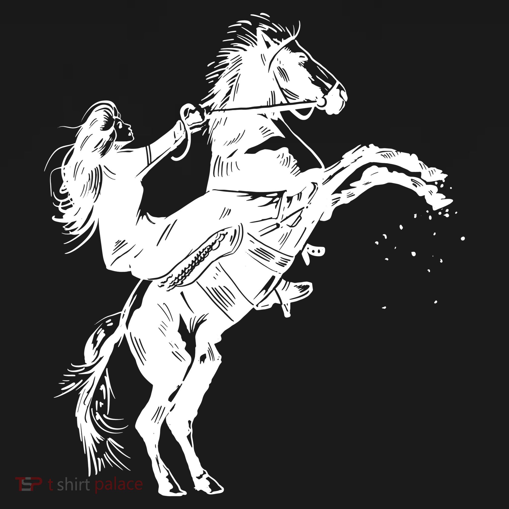 Girl Riding Horse Equitation Coaster