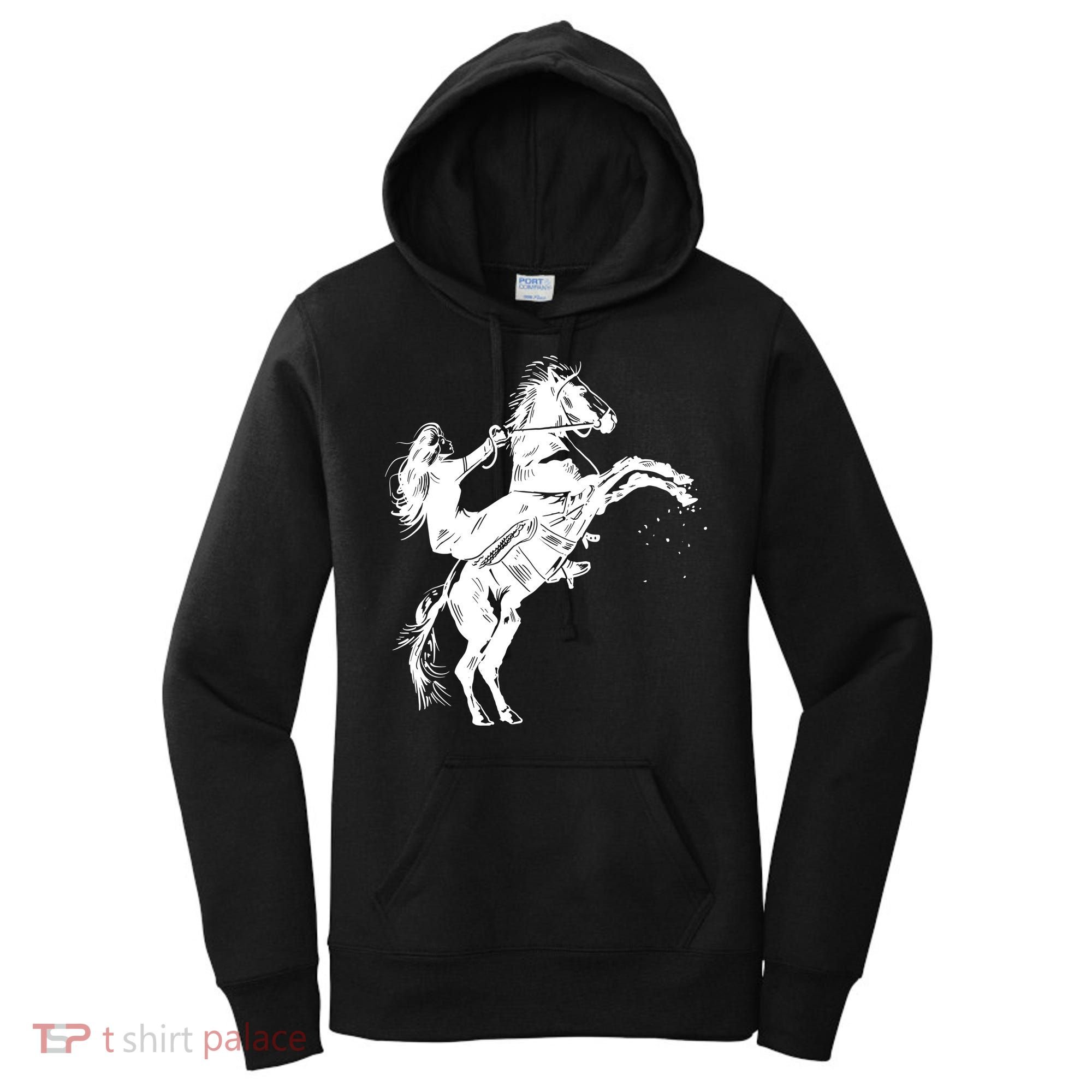 Girl Riding Horse Equitation Women's Hoodie