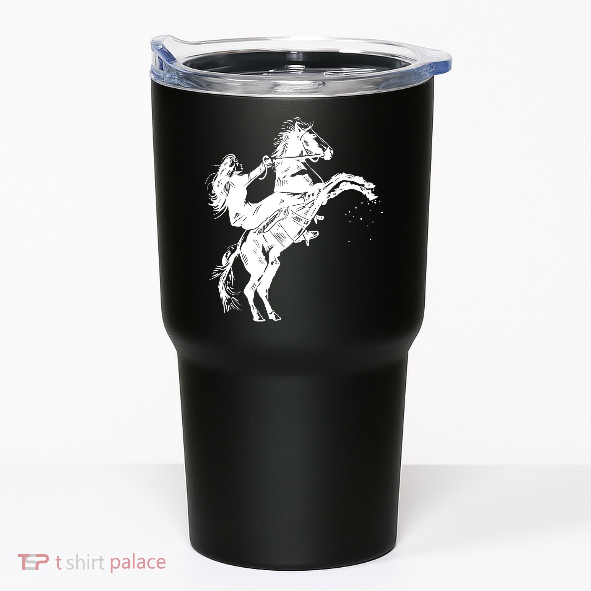 Girl Riding Horse Equitation Tumbler