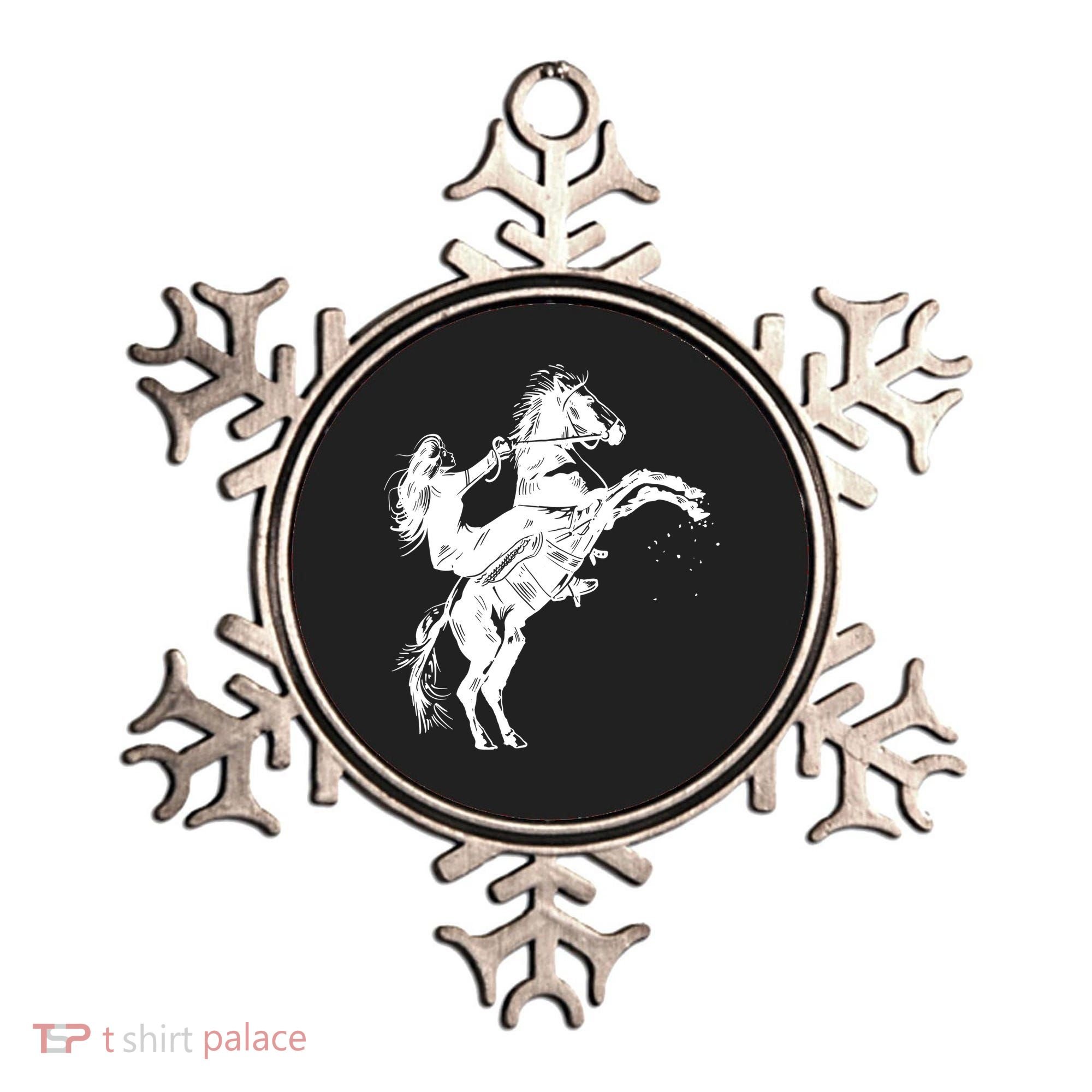 Girl Riding Horse Equitation Ornament