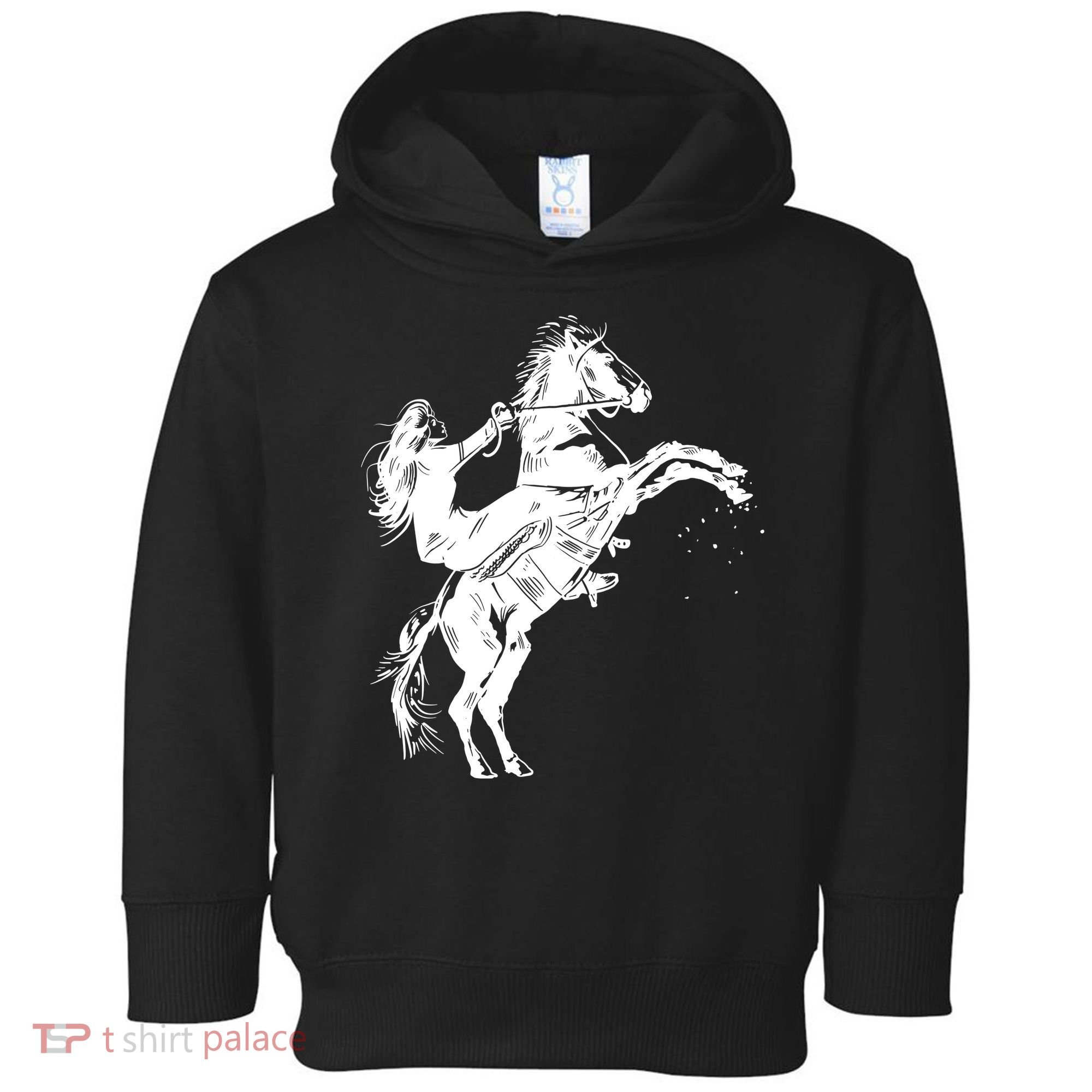 Girl Riding Horse Equitation Toddler Hoodie