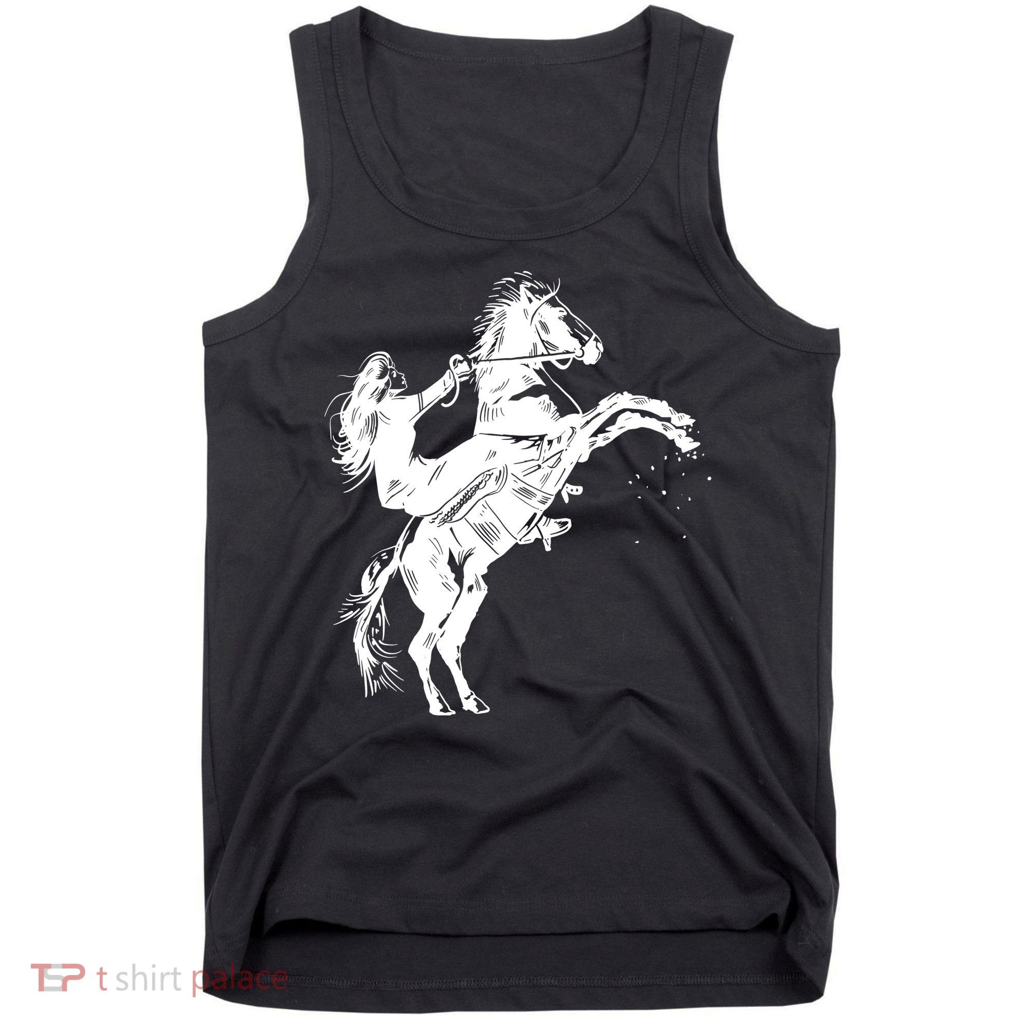 Girl Riding Horse Equitation Tank Top
