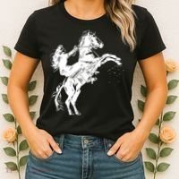 Girl Riding Horse Equitation Women's T-Shirt thumb 2