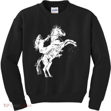 Girl Riding Horse Equitation Kids Sweatshirt
