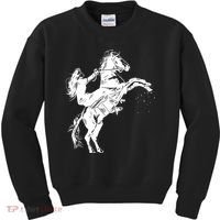 Girl Riding Horse Equitation Kids Sweatshirt thumb 0