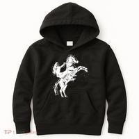 Girl Riding Horse Equitation Kids Hoodie thumb 0