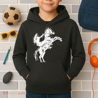 Girl Riding Horse Equitation Kids Hoodie thumb 2