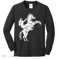 Girl Riding Horse Equitation Kids Long Sleeve Shirt thumb 0